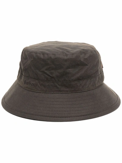 Barbour Olive Green Cotton Bucket Hat