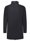 Herno Concealed Parka In Blue