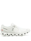 ON RUNNING WHITE LOGO-PRINT LACE-UP SNEAKERS