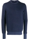 Drumohr Long Sleeve Biscottino Sweater In Black