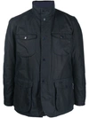 BARBOUR SINGLE-BREASTED FITTED JACKET