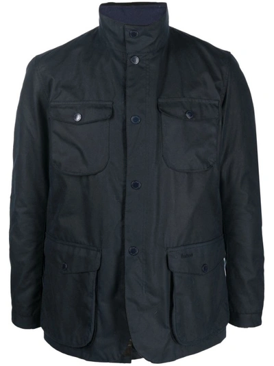 Barbour Single-breasted Fitted Jacket In Black
