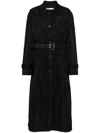ALEXANDER WANG BLACK BELTED TRENCH COAT