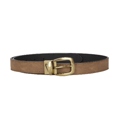 Nike Women's Reversible 2-row Stitch Golf Belt In Brown