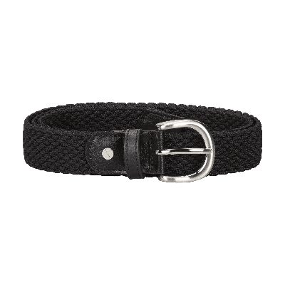 Nike Women's Solid Stretch Woven Golf Belt In Black