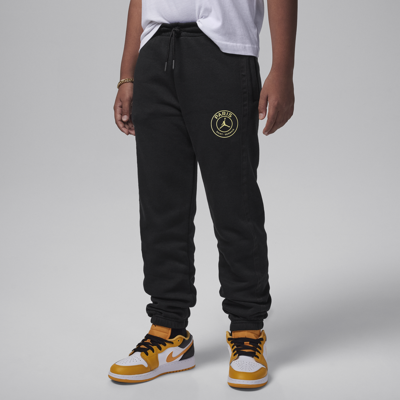 Jordan Paris Saint-germain Big Kids' Pants In Black