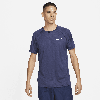 Nike Men's Essential Short-sleeve Hydroguard Swim Shirt In Blue