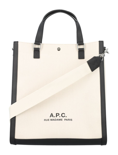 Apc Camille 2.0 Canvas Tote Bag In Beige
