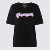 DSQUARED2 DSQUARED2 BLACK, PINK AND WHITE COTTON T-SHIRT
