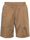 Family First Elasticated-waist Poplin Shorts In Brown