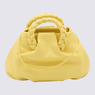 Hereu Bombon Leather Top Handle Bag In Banana