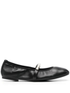 Stuart Weitzman Goldie Ballet Flat In Black