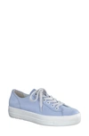Paul Green Bixby Platform Sneaker In Light Blue Suede