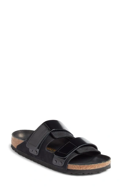 Birkenstock Uji Shine Slide Sandal In Black