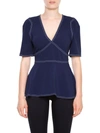 STELLA MCCARTNEY Top With Contrast Stitching,452774SCA064000