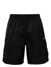 Off-white Arrows-motif Drawstring Swim Shorts In Black White