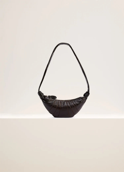 Lemaire Small Croissant Nappa Leather Bag In Black