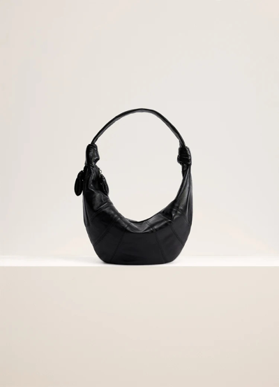 Lemaire Fortune Croissant Bag In Black