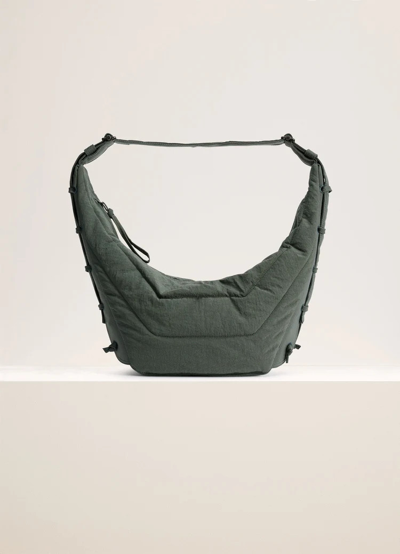 Lemaire Soft Game Bag Asphalt In Green