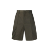 Valentino Vltn Tag Shorts Men In Green
