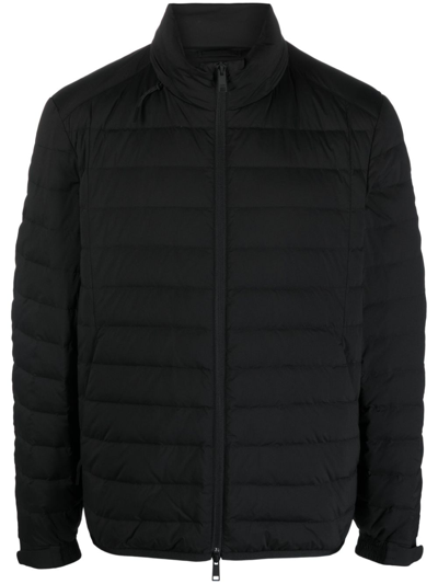Zegna Black Quilted Puffer Jacket