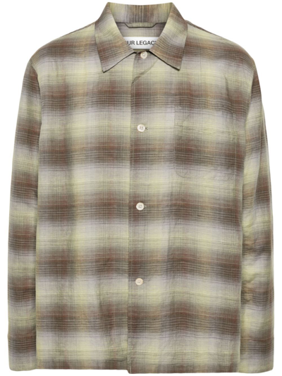 OUR LEGACY GREEN BOX CHECKED SHIRT