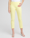 CHICO'S BRIGITTE SLIM CROPPED PANTS IN YELLOW SIZE 14 | CHICO'S