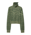 BURBERRY WARPED HOUNDSTOOTH SWEATER