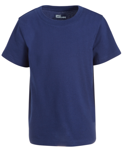 Epic Threads Big Boys Solid Core Plus T-shirt, Created For Macy's In Medieval Blue