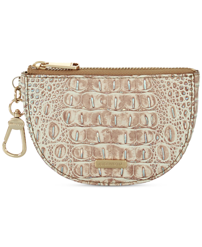 BRAHMIN BRITT EMBOSSED LEATHER COIN PURSE