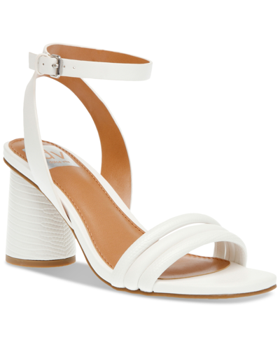 Dv Dolce Vita Women's Fleck Two-piece Ankle-strap City Sandals In White