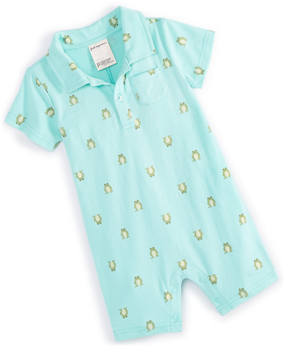 First Impressions Baby Boys Jump Frog-print Sunsuit, Created For Macy's In Garden Party