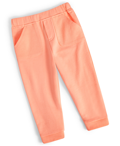 First Impressions Baby Solid Pants, Created For Macy's In Peach Pear