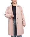 MICHAEL KORS MICHAEL MICHAEL KORS WOMEN'S PLUS SIZE SINGLE-BREASTED REEFER TRENCH COAT, CREATED FOR MACY'S