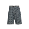 Lanvin Column Monogram Shorts Men In Blue