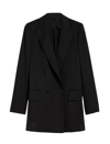 Max Mara Palanca Wool Blend Blazer In Black