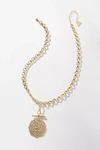 BY ANTHROPOLOGIE GOLD-PLATED MOLTEN PENDANT NECKLACE