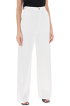 Loulou Studio Attu Wide-leg Denim Pants In White