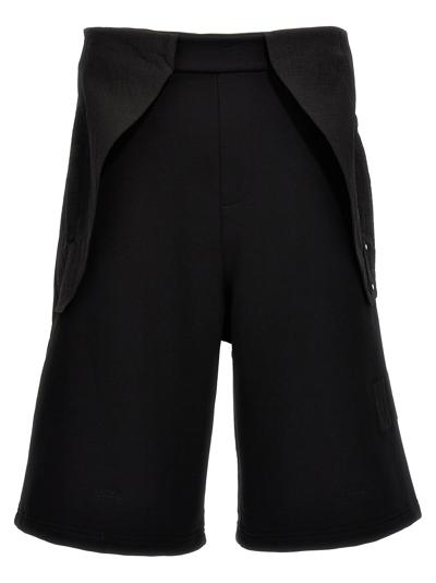 A-COLD-WALL* OVERLAY CARGO BERMUDA AND SHORT BLACK