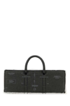Dentro Grey Leather Otto Handbag In Grey