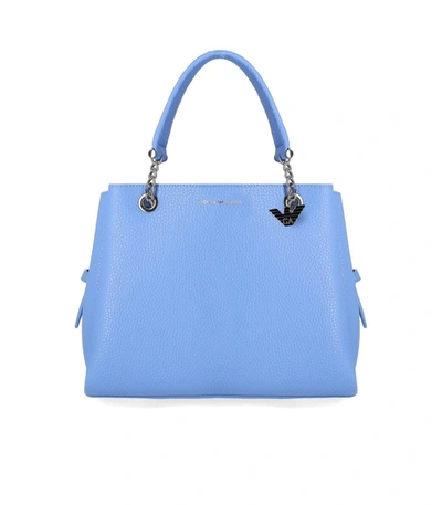 Ea7 Emporio Armani  Charm Light Blue Handbag