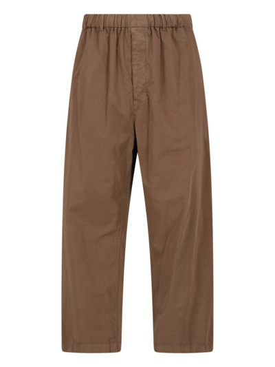 Lemaire Trousers In Brown