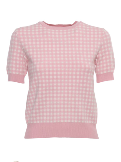 Max Mara Studio Girocoll In Pink