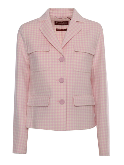 Max Mara Studio Jacket In Pink