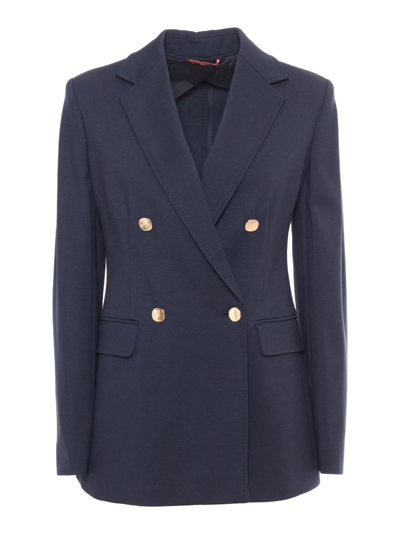 Max Mara Studio Jacket In Blue