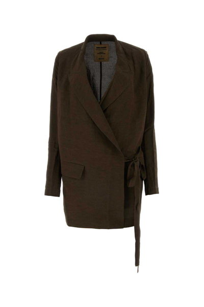 Uma Wang Jackets And Waistcoats In Brown
