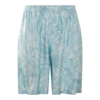 Versace Barocco Print Silk Shorts In Blue