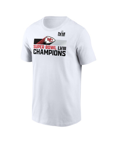 Nike Kansas City Chiefs Super Bowl Lviii Champions Roster  Men's Nfl T-shirt In White