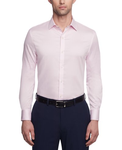 TOMMY HILFIGER MEN'S FLEX REGULAR FIT WRINKLE FREE STRETCH TWILL DRESS SHIRT