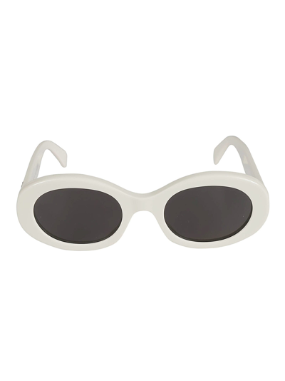 Celine Octagon Rimed Sunglasses In Ivory / Smoke